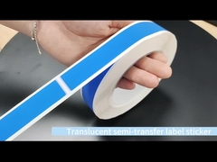 45um 1mil Pegatinas de seguridad de sello a prueba de manipulación Plata transferencia semi mate con alto residuo