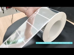 Etiquetado rojo 56um 1mil Matte No transferencia prueba de manipulación para el VOID