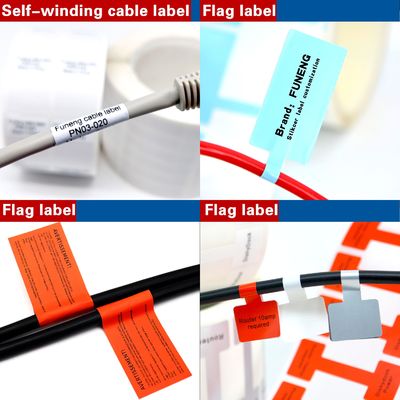 Custom Industrial Cable Labels Waterproof High-Temperature Resistant